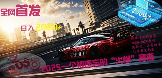全网首发：2025一个被遗忘的“火爆”赛道轻松日入多张-宇创网