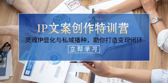 （14330期）IP文案创作特训营，灵魂IP显化与私域播种，助你打造变现闭环（14节课）-宇创网