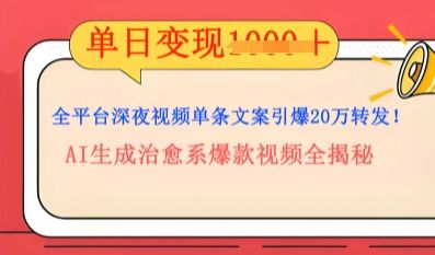 全平台深夜文案新风口：DeepSeek生成百万播放量金句，治愈系内容涨粉速度快4倍-宇创网