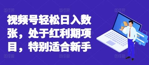 视频号轻松日入数张，处于红利期项目，特别适合新手-宇创网